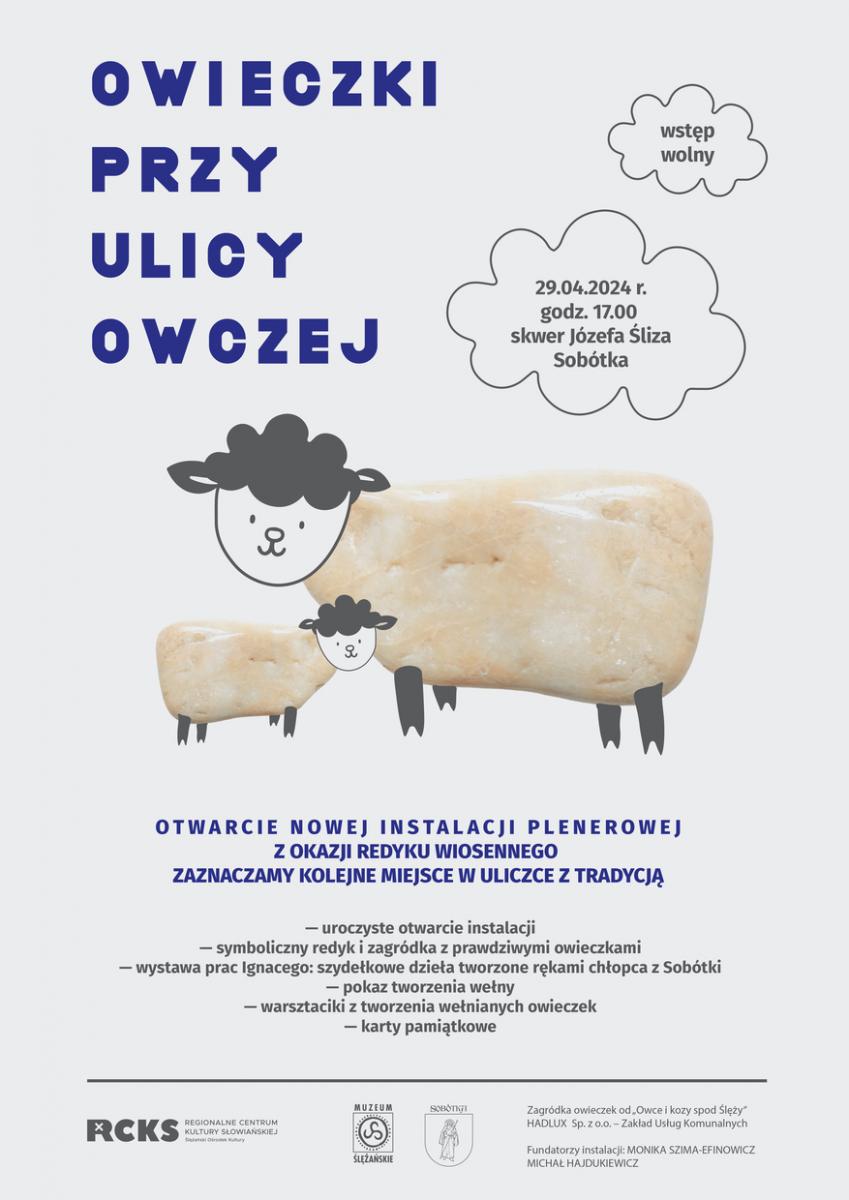 Owieczki przy ulicy Owczej - otwarcie nowej instalacji pamiątkowej z symbolicznym redykiem
