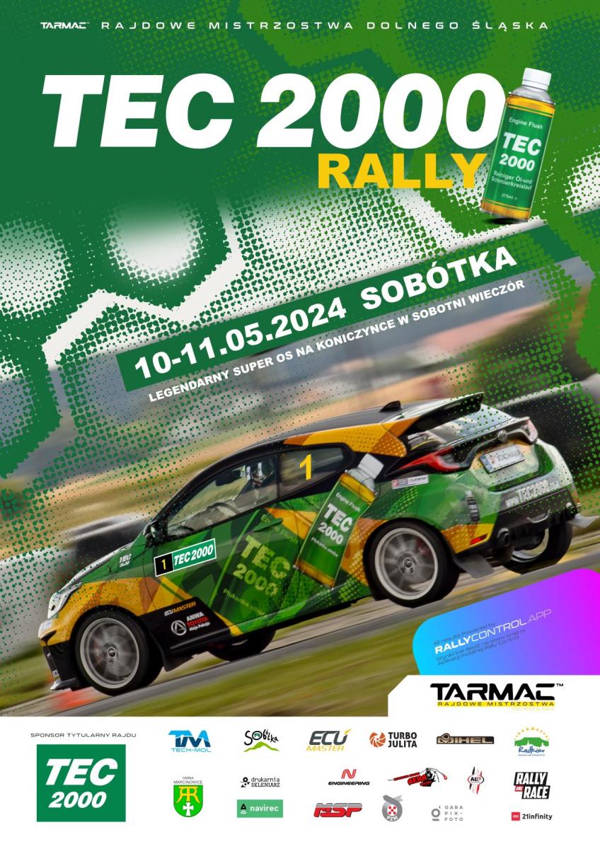TEC2000 Rally Sobótka - 2. Runda TARMAC 2024 już w ten weekend